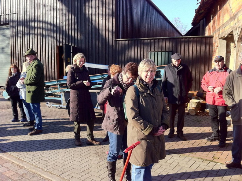 2011 01 16 Gru  nkohlwanderung zur Kla  ranlage Lachendorf 004